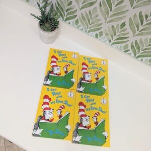 Set Of 4 Dr. Seuss I Can Read With My Eyes Shut Brand New